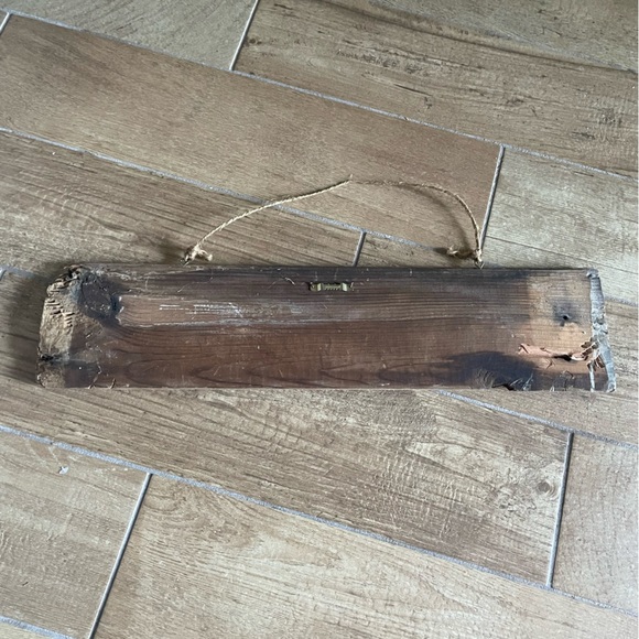 Handmade Reclaimed Barn Wood "Brooklyn" Home Wall Decor Hanging Sign - Picture 7 of 7